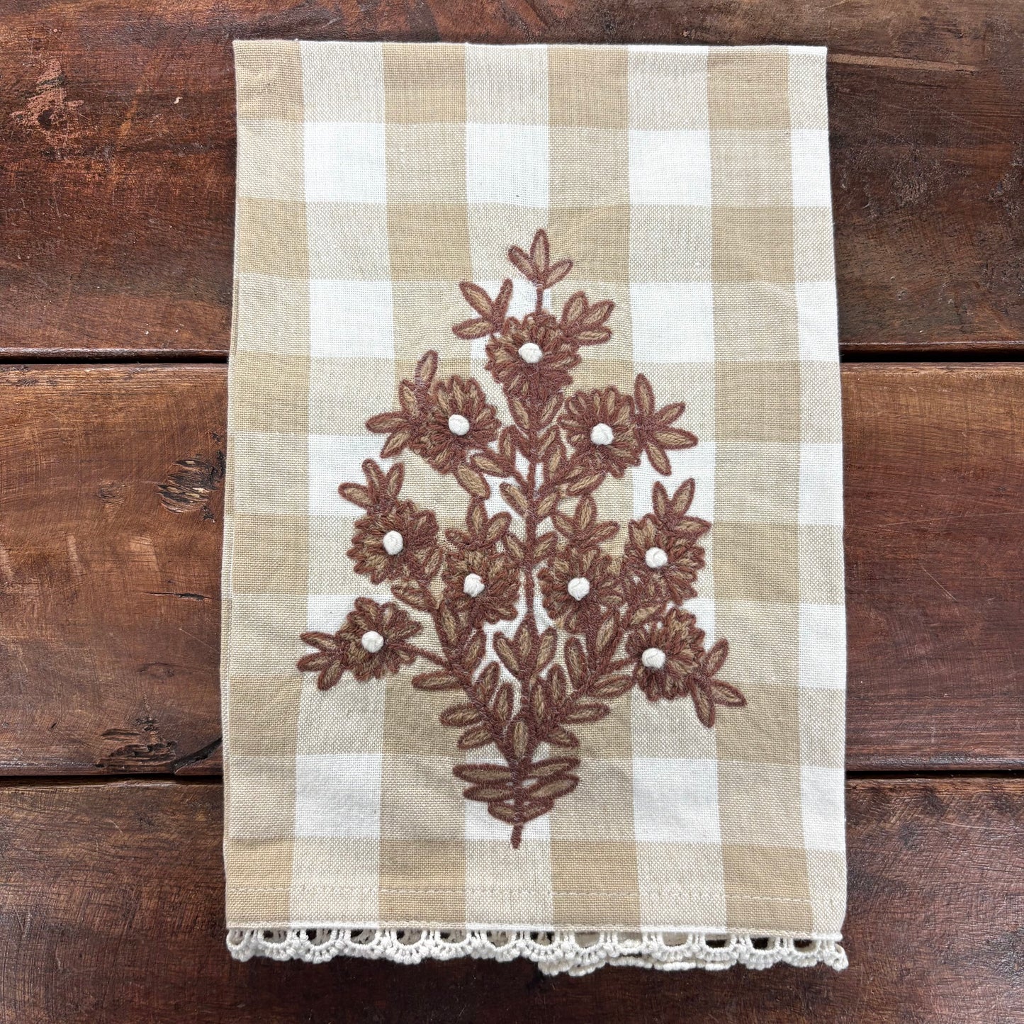 Buffalo Embroidered Tea Towel - Mud Pie