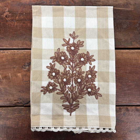Buffalo Embroidered Tea Towel - Mud Pie