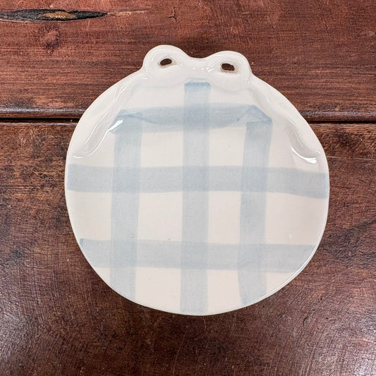 Gingham Bow Ring Dish - Mud Pie
