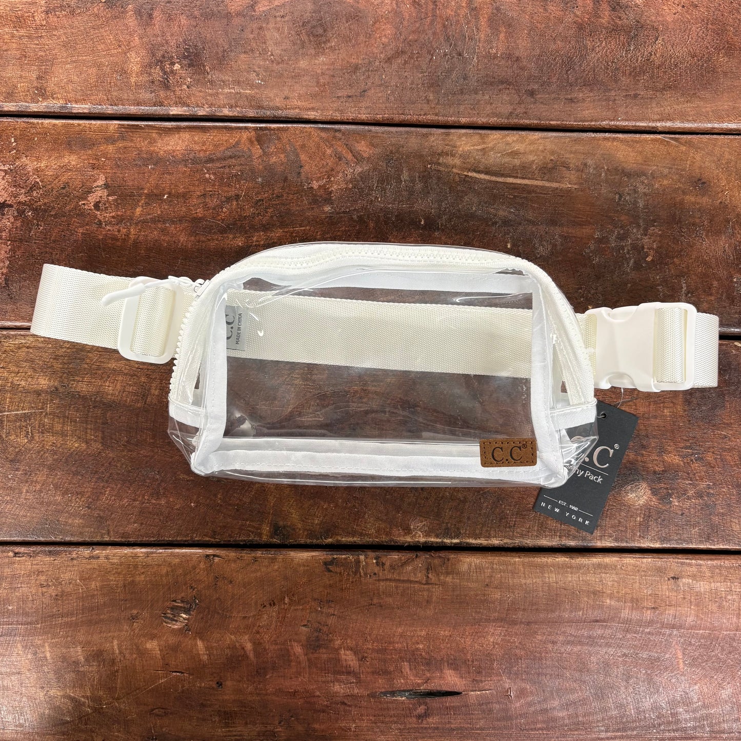 C.C. White Clear Stadium Fanny Pack - Hana