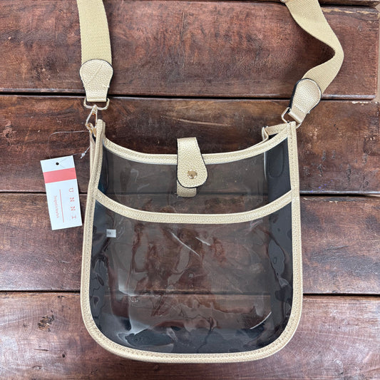 Clear Gold Stadium Saddle Bag - Hana