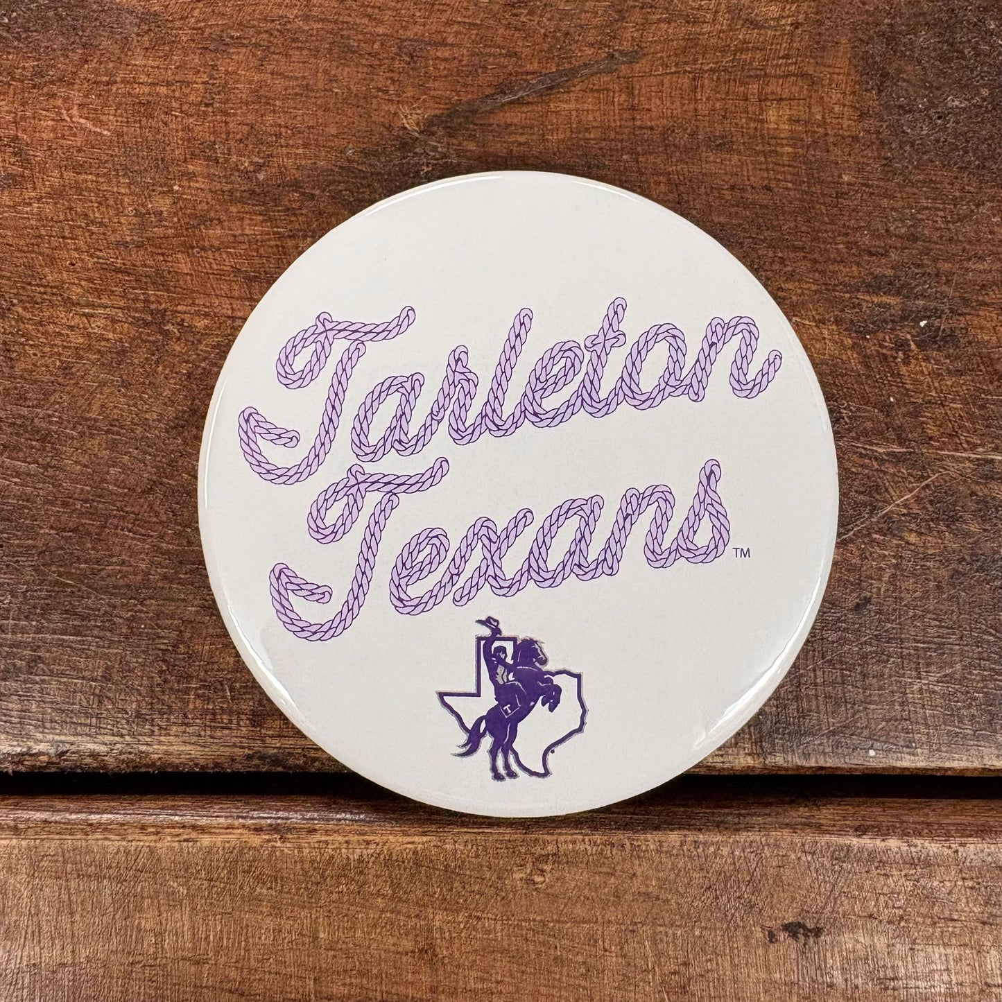 Tarleton Rope Letters Button - Good Vibez
