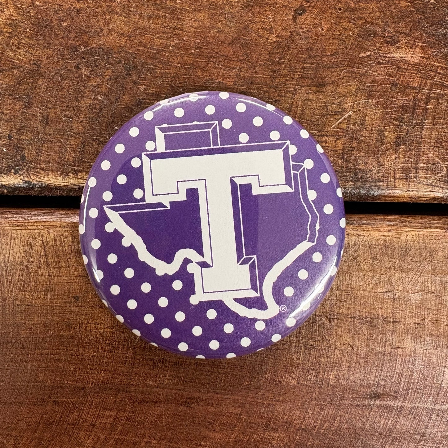 Tarleton Polka Dot Button - Good Vibez