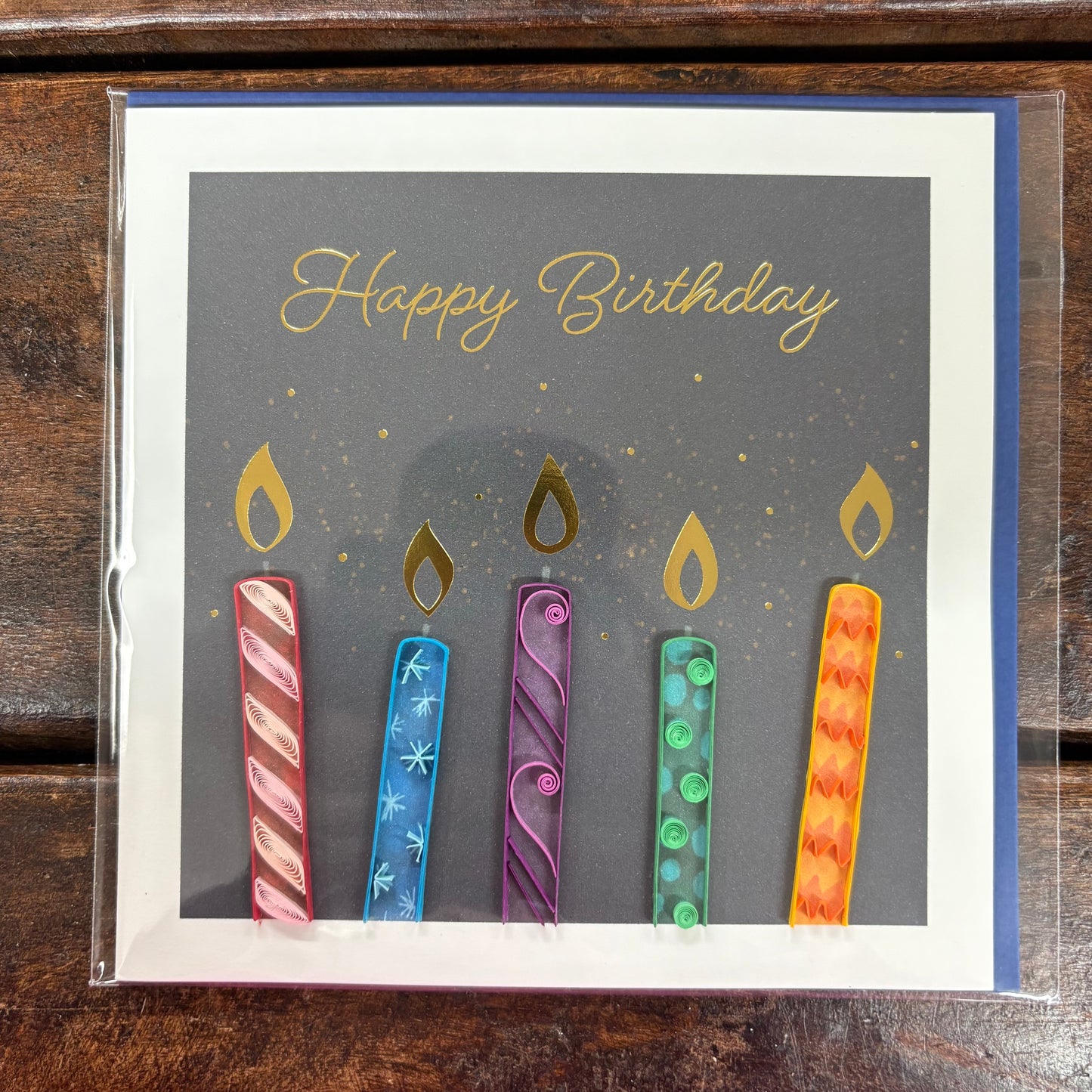 Happy Birthday Candles Quilling Card