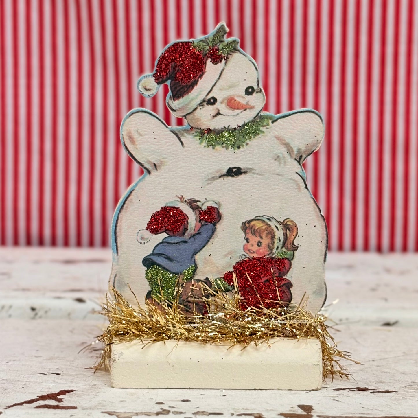 Retro Snowmen Stand-Ups - Primitives By Kathy