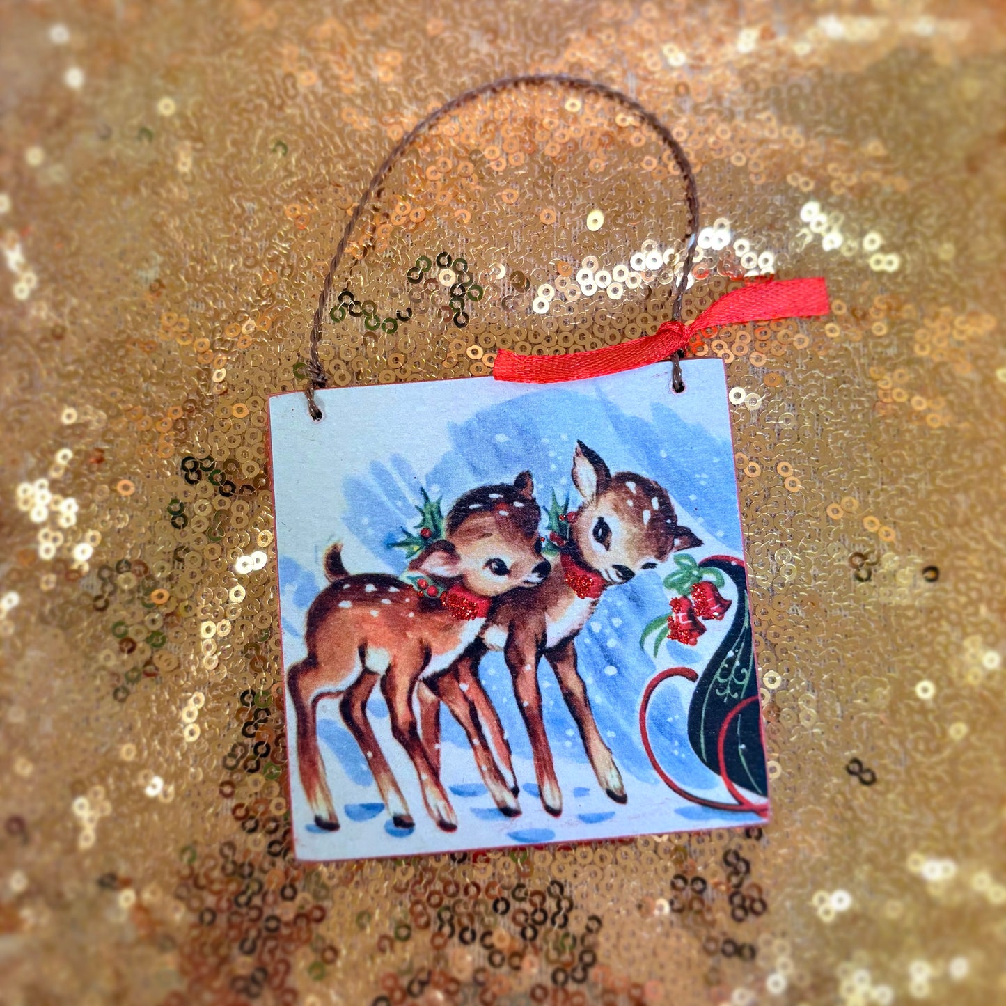 Christmas Deer Ornaments - Primitives By Kathy