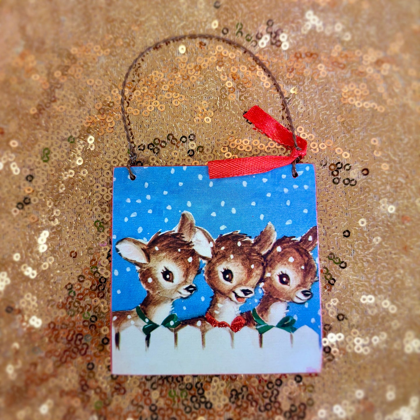 Christmas Deer Ornaments - Primitives By Kathy