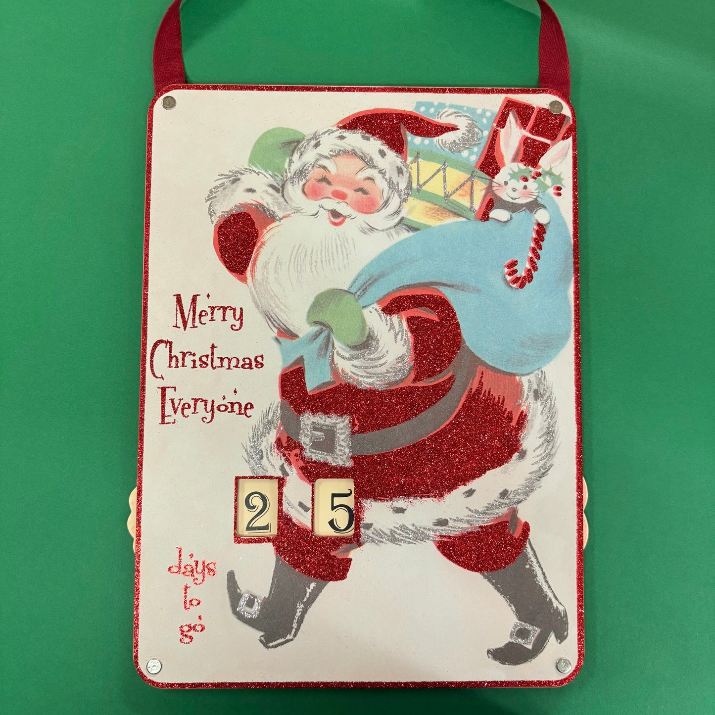 Christmas Countdown Wheel Sign - Primitives By Kathy