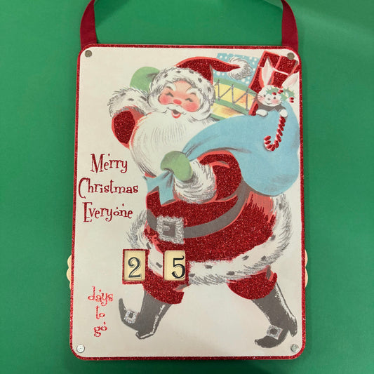 Christmas Countdown Wheel Sign - Primitives By Kathy