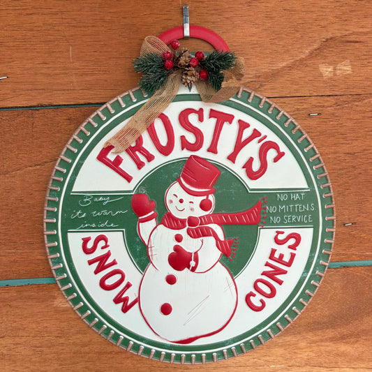 Snow Cones Christmas Sign - Primitives By Kathy