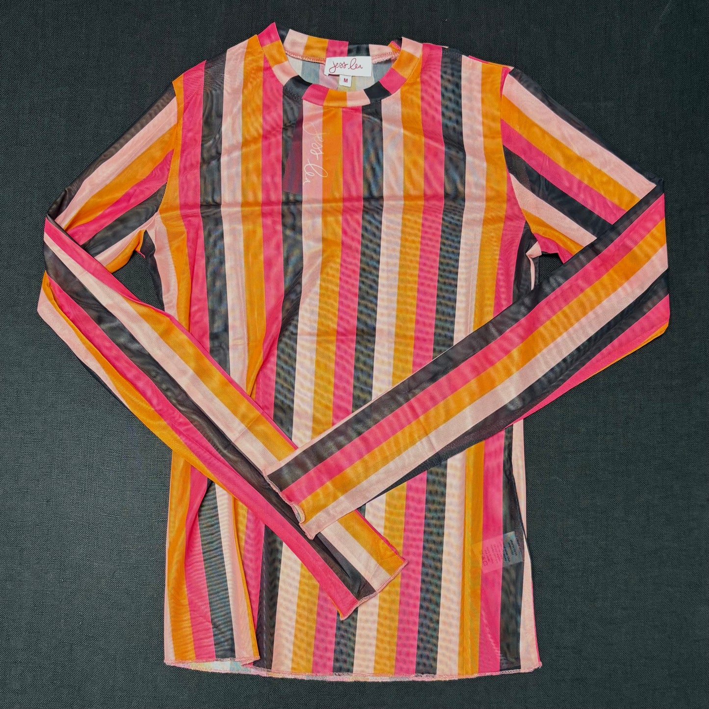 Boo Stripes Mesh Undershirt - Jess Lea