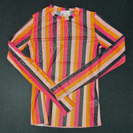 Boo Stripes Mesh Undershirt - Jess Lea