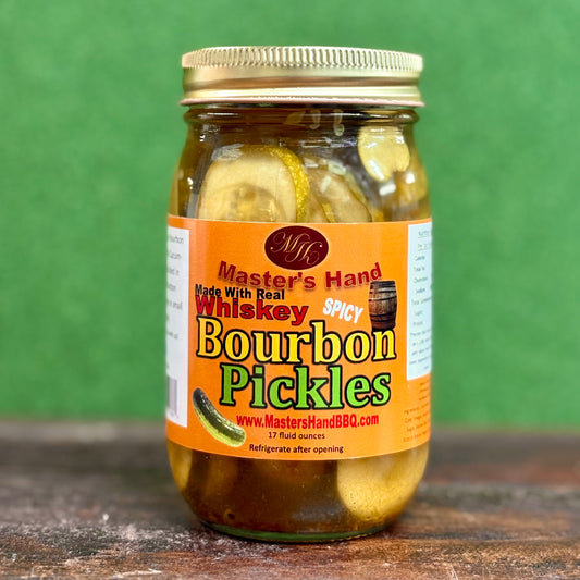 Spicy Bourbon Pickles- Master's Hand