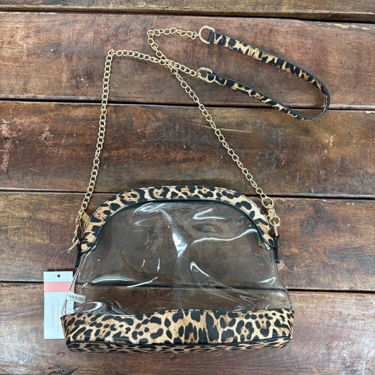 Round Top Clear Leopard Purse - Hana