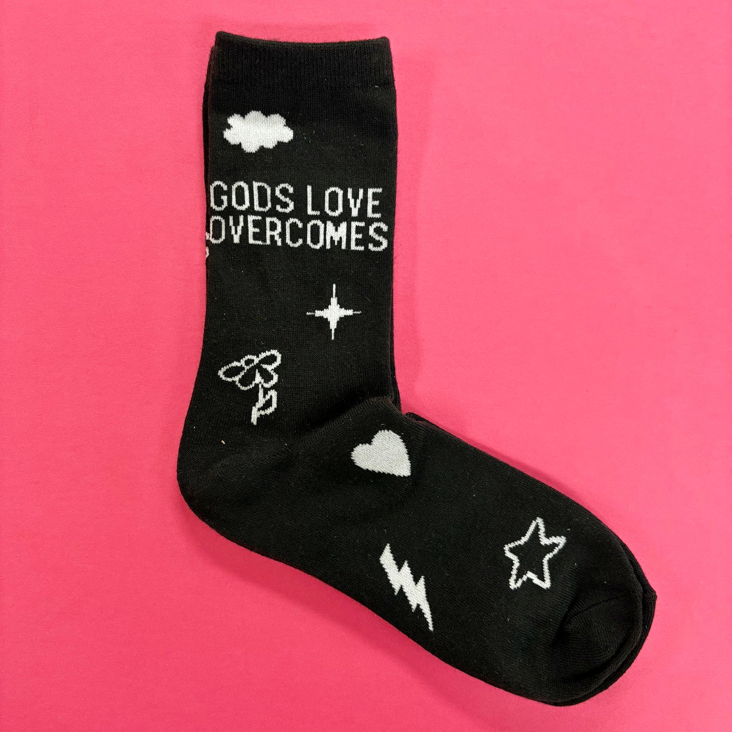 God's Love Overcomes Socks - GLO