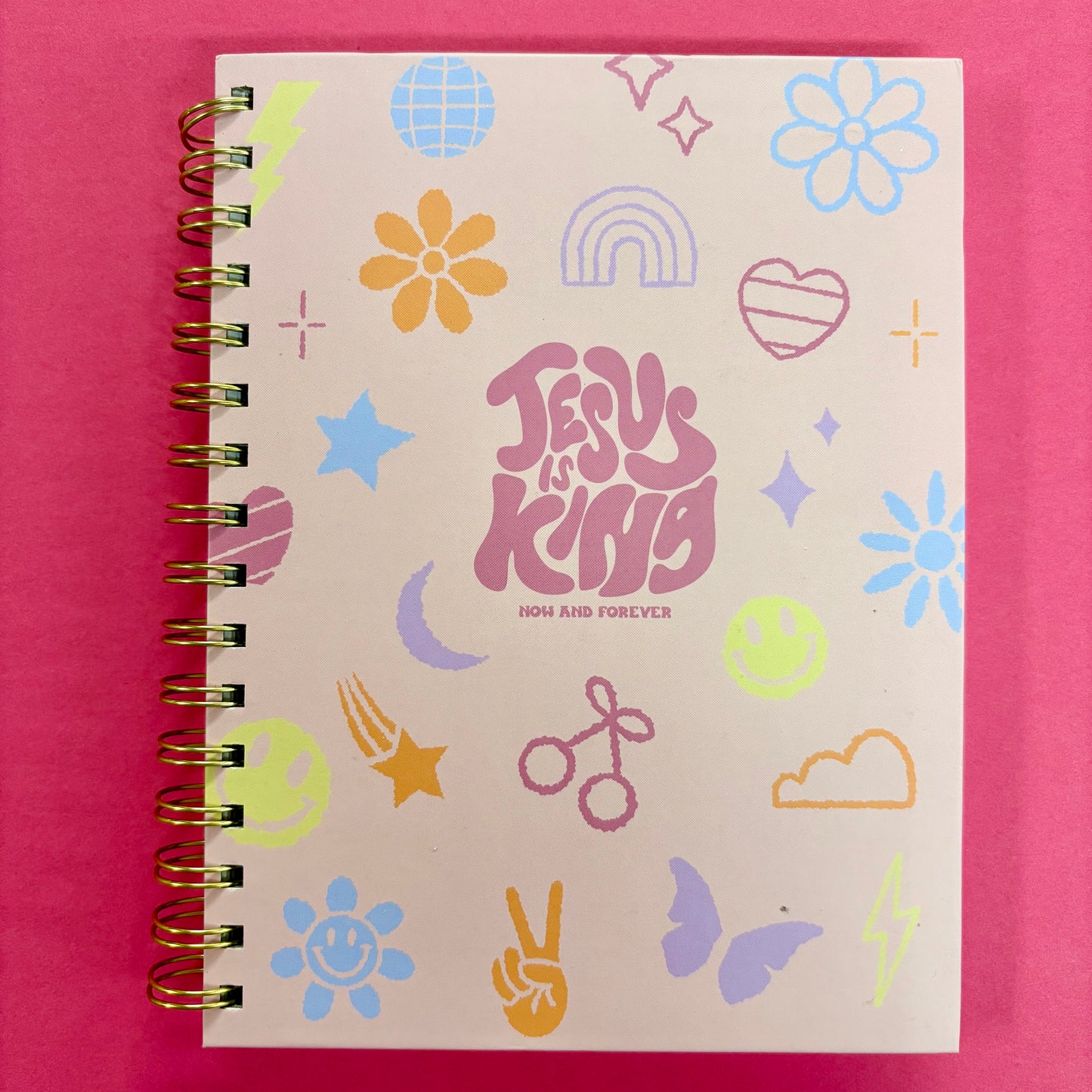 Jesus Is King Spiral Journal - GLO