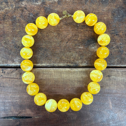 Yellow Candy Dot Necklaces - PPTX
