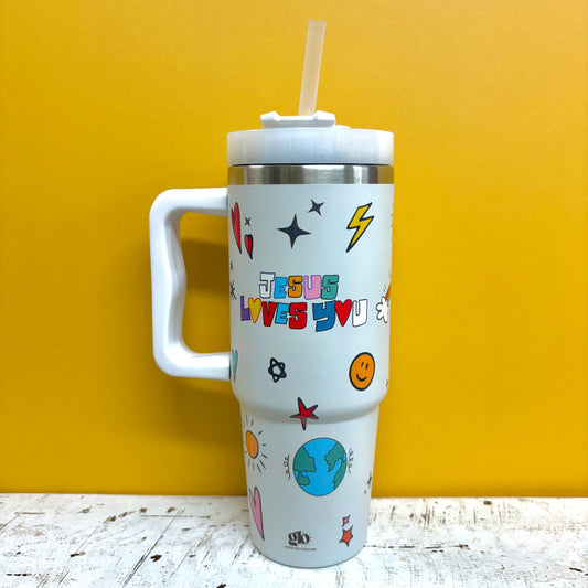 Jesus Loves You Stainless Steel Tumbler - GLO