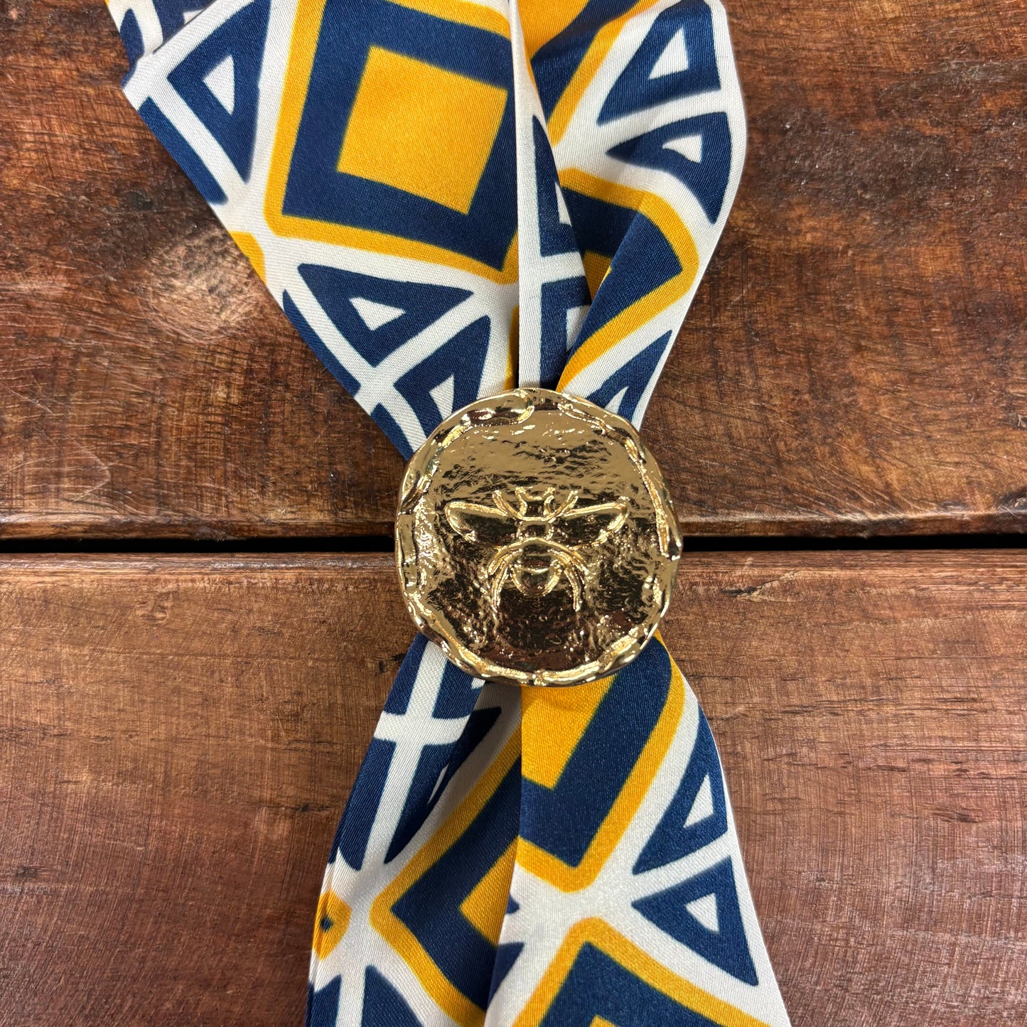 Ravenbrook Bee Coin Scarf Ring - Caroline Hill