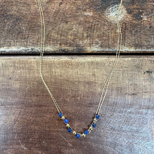 Paislee Double Strand Beaded Necklace - Caroline Hill