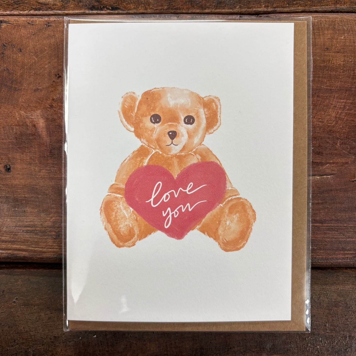 Teddy Bear Valentine's Card - Maddon and Co.