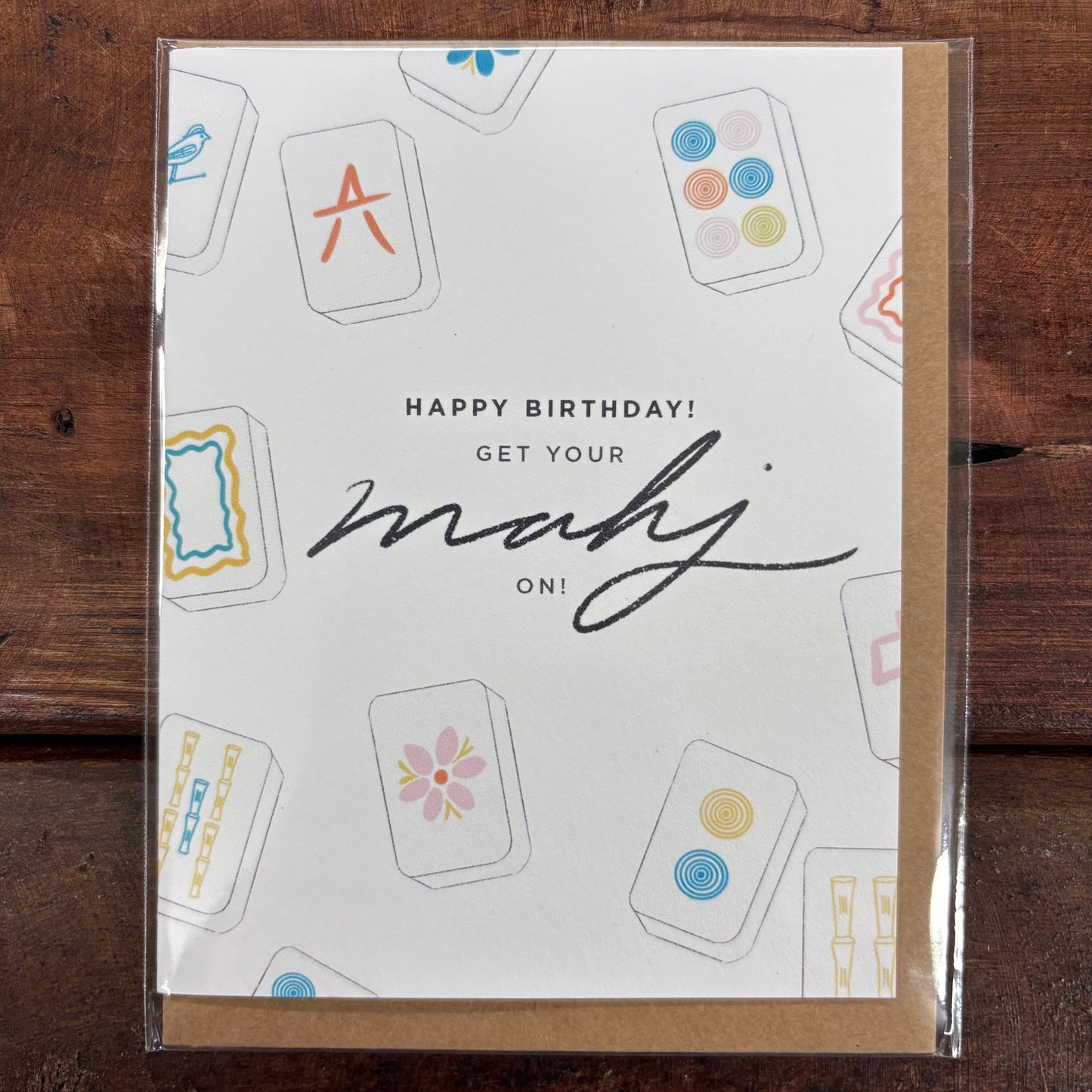 Mahjong Birthday Card - Maddon and Co.