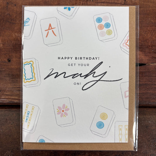 Mahjong Birthday Card - Maddon and Co.