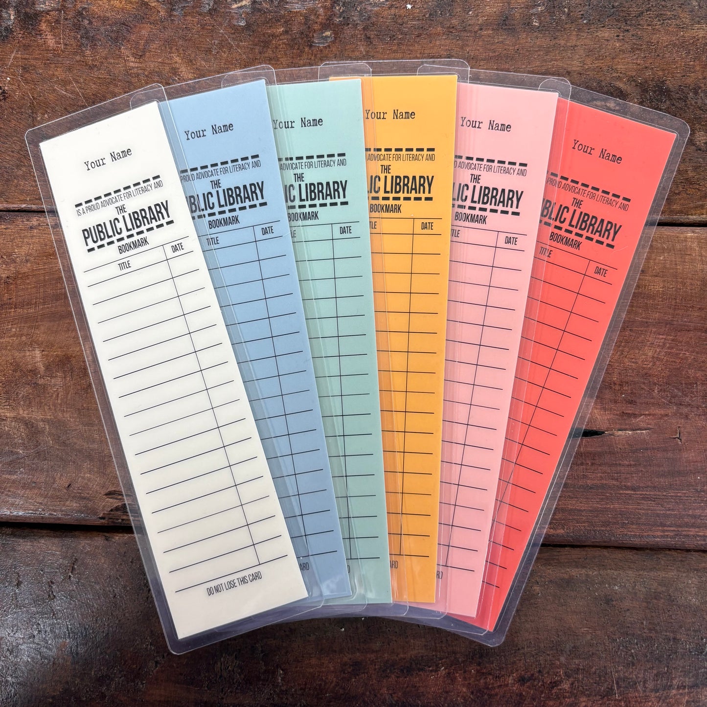 Library Card Bookmarks - Inviting Affairs