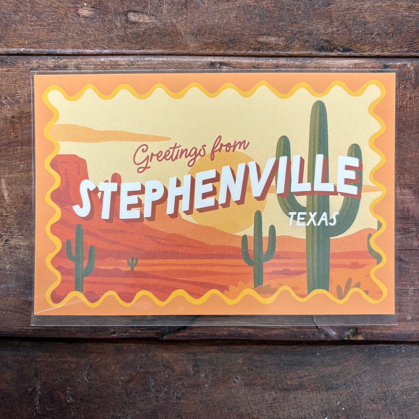 Stephenville Desert Mesa Postcard - Easyhand Goods
