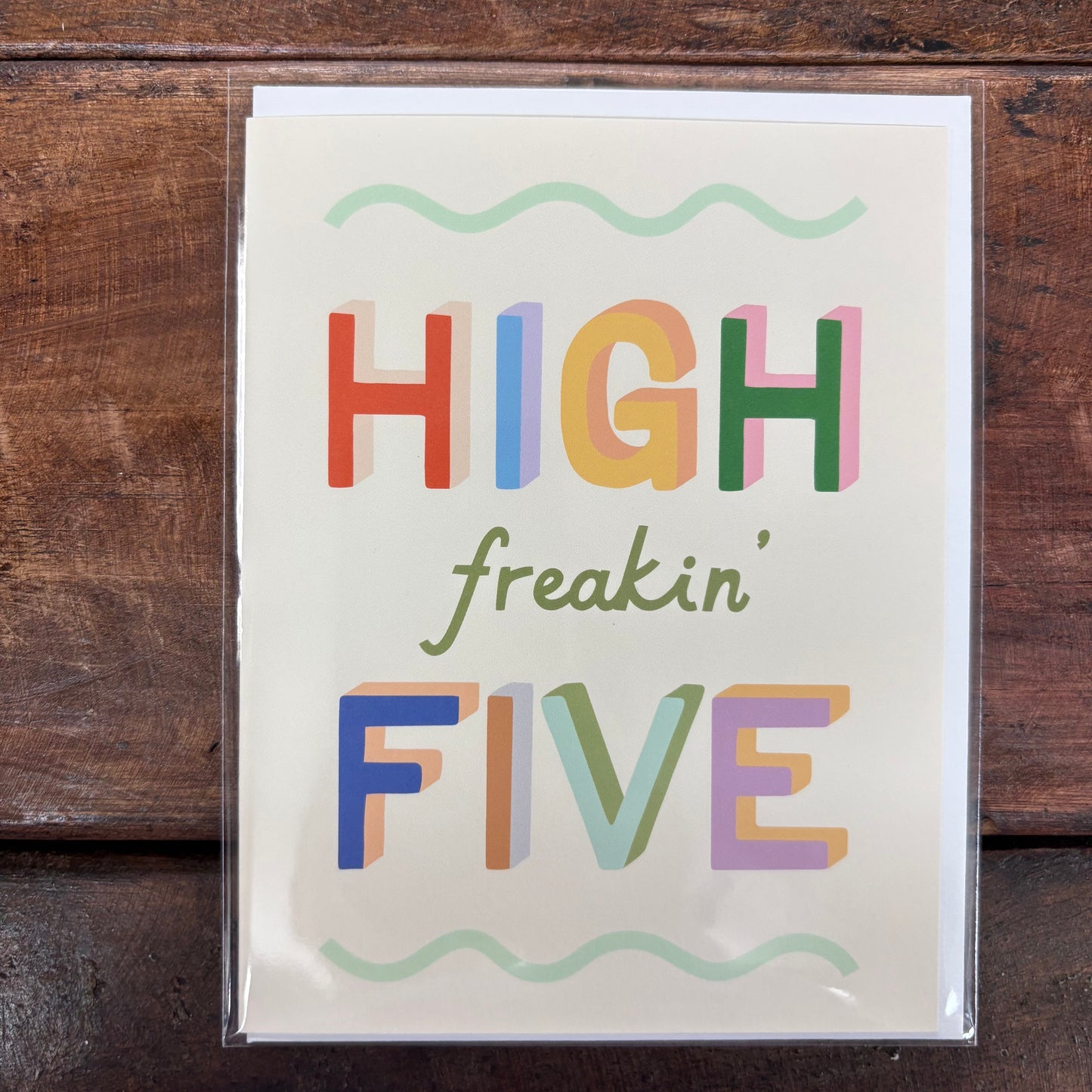 High Freakin' Five Greeting Card - Easyhand Goods