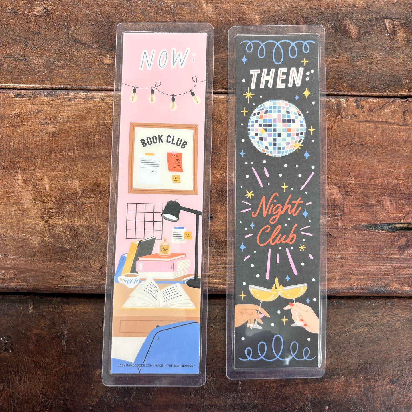 Clubs Then and Now Bookmark - Easyhand Goods