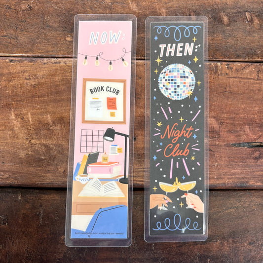 Clubs Then and Now Bookmark - Easyhand Goods