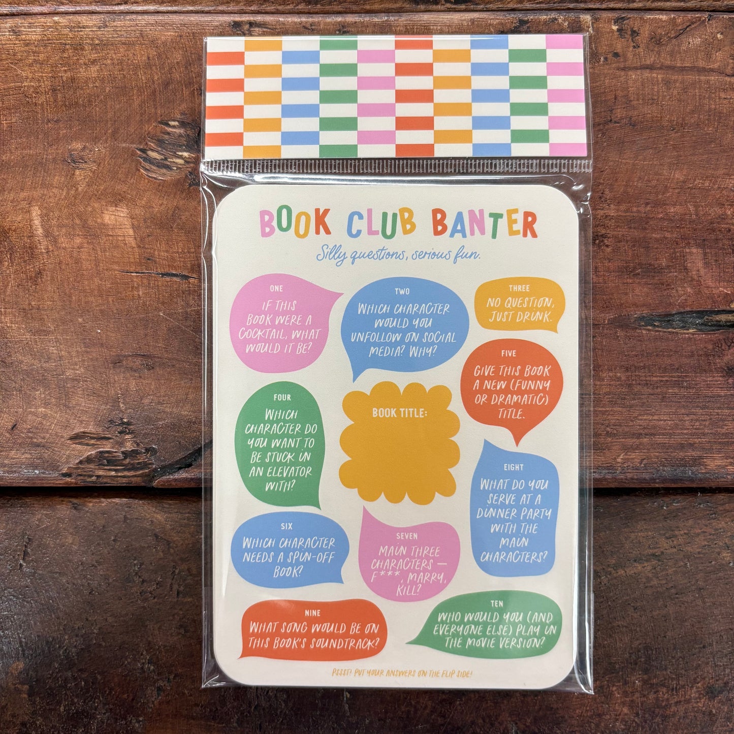 Book Club Banter Book Review Card Set - Easyhand Goods