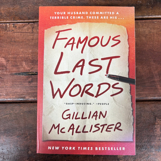 Famous Last Words - Gillian McAllister - Harper Collins