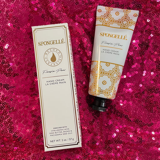 "Freesia Pear" Hand Cream -Spongelle