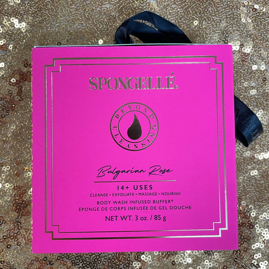 "Bulgarian Rose" Body Wash Buffer -Spongelle