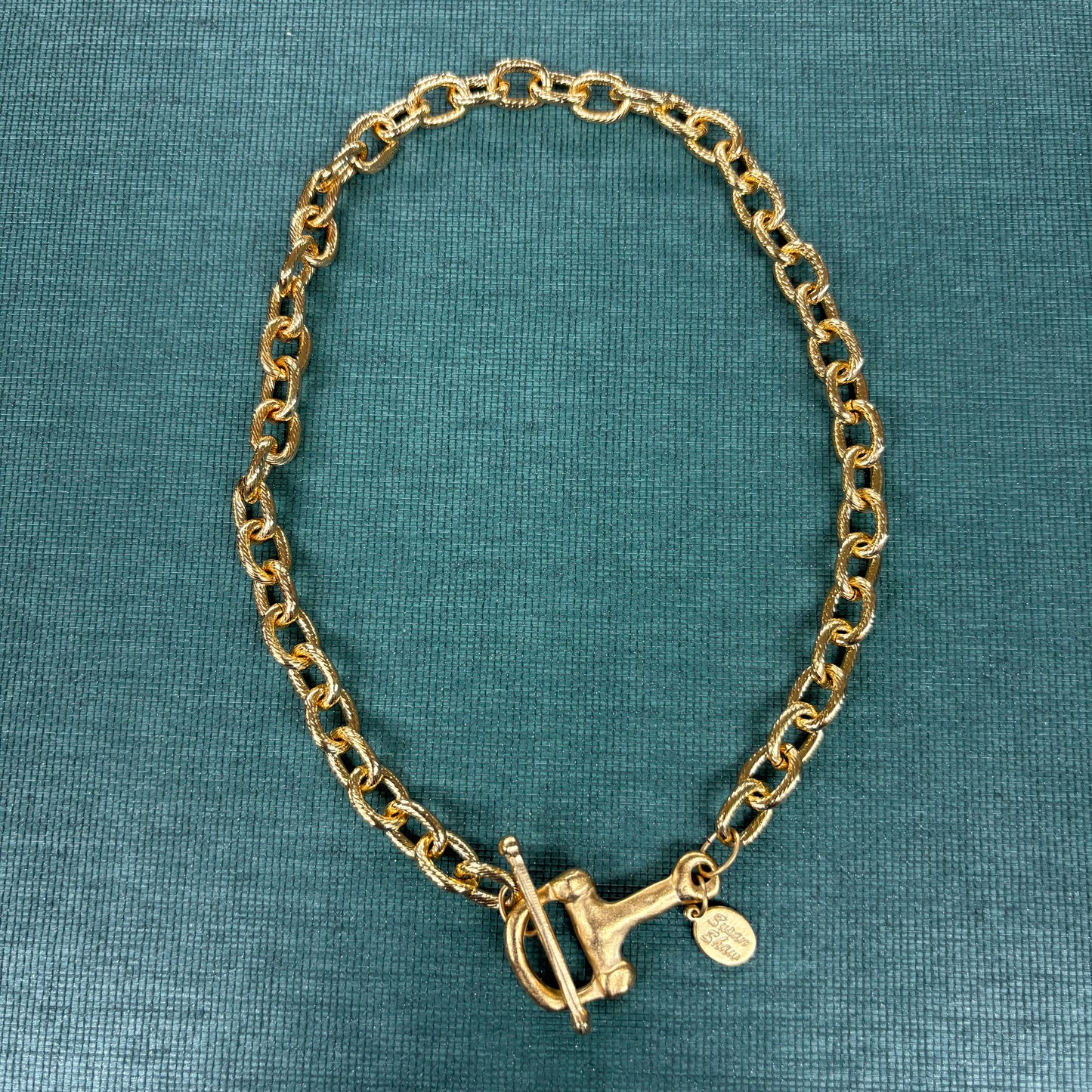 Gold Snaffle Bit Toggle Necklace - Susan Shaw