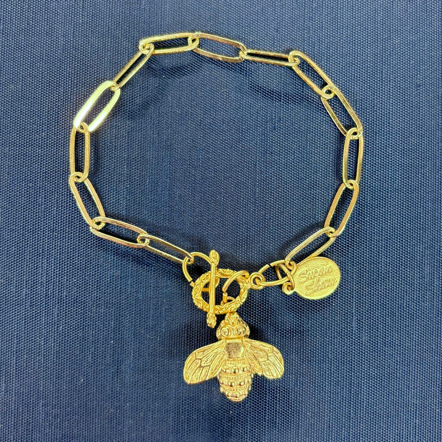 Bee Paperclip Bracelet - Susan Shaw