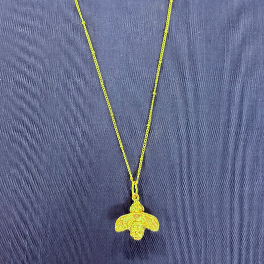 Gold Bee Necklace - Susan Shaw