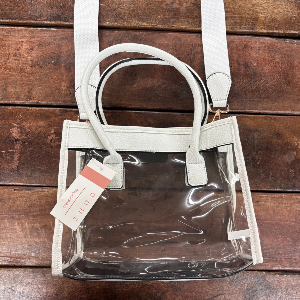 Clear White Handbag - Hana