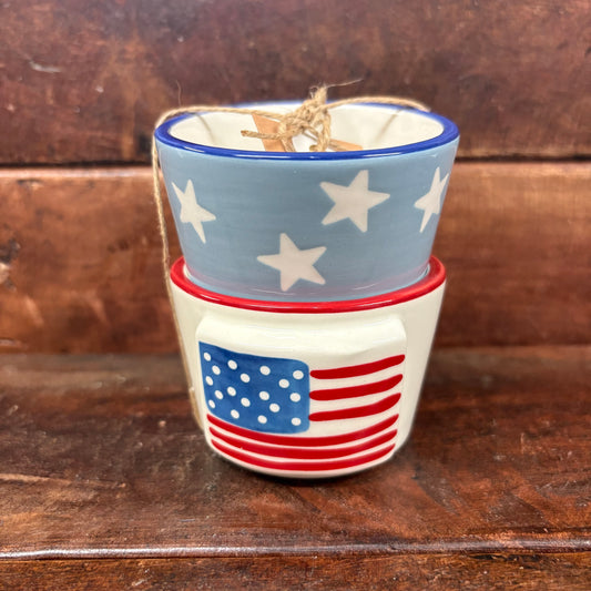 Flag Americana Ramekin - Mud Pie