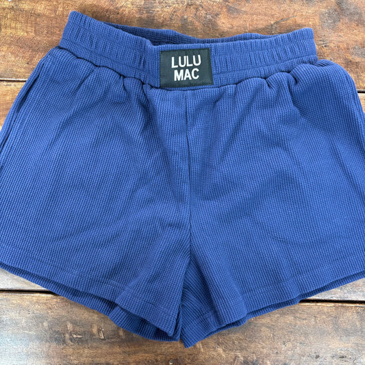 Navy Waffle Shorts - Girlie Girl Originals
