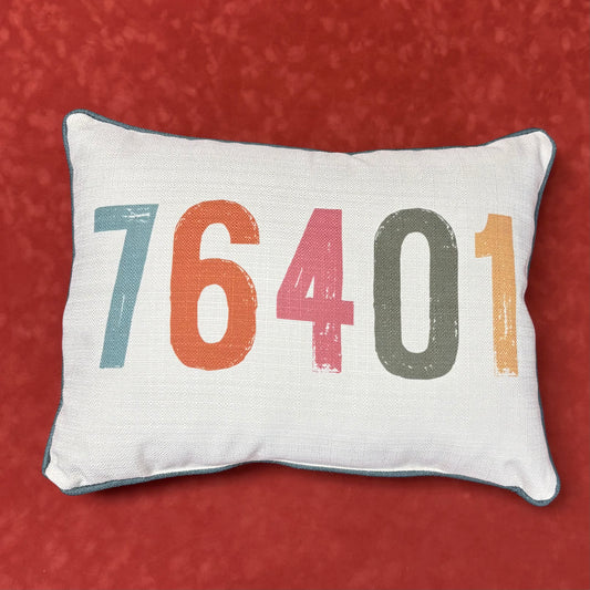 Multi Poster Zip Code Pillow - Little Birdie