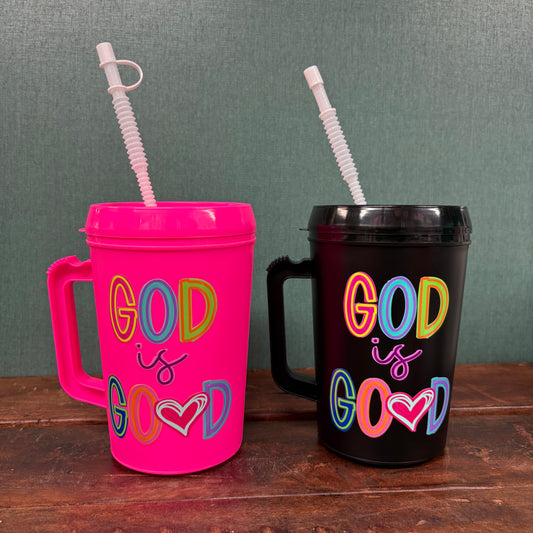 God Is Good Mega Trucker Mug - Scratch Decor