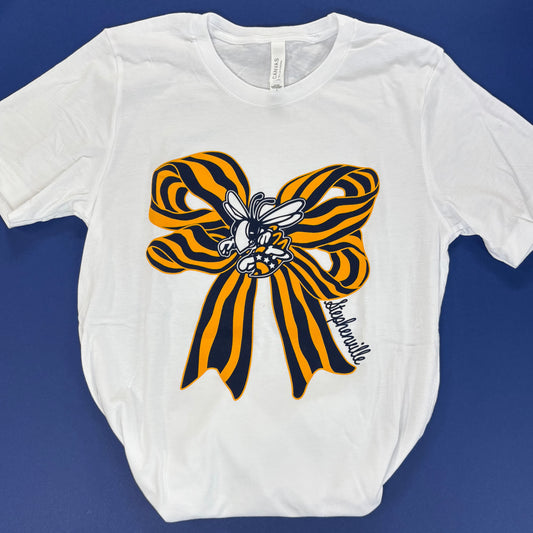 Bees Bow Tee - S469