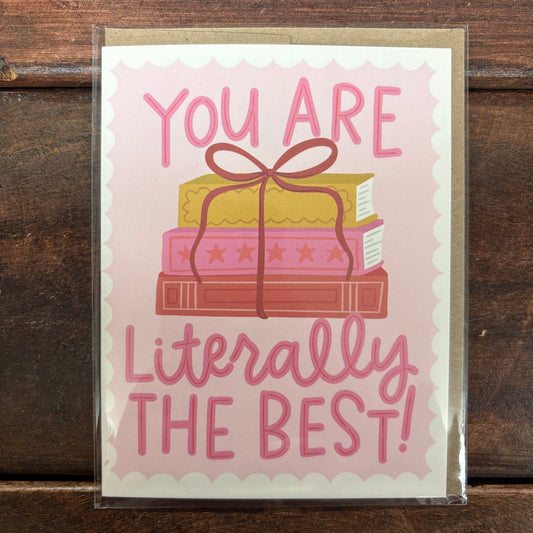 Literally The Best Books Greeting Card - Pippi Post