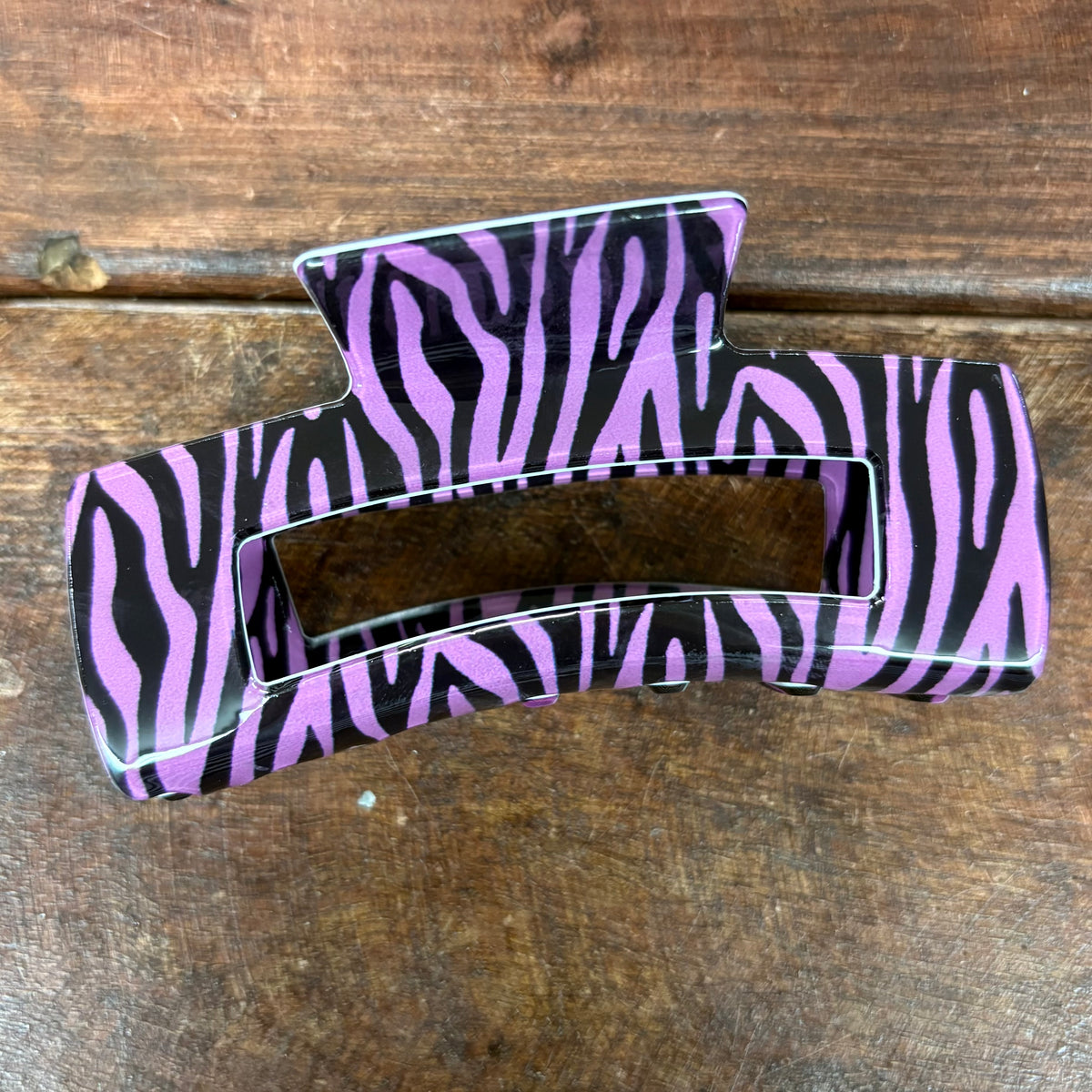 Purple Zebra Claw Clip - JOSSLYN