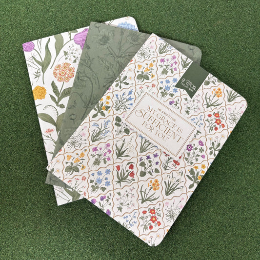 My Grace Is Sufficient Set of 3 Notebooks - CAG