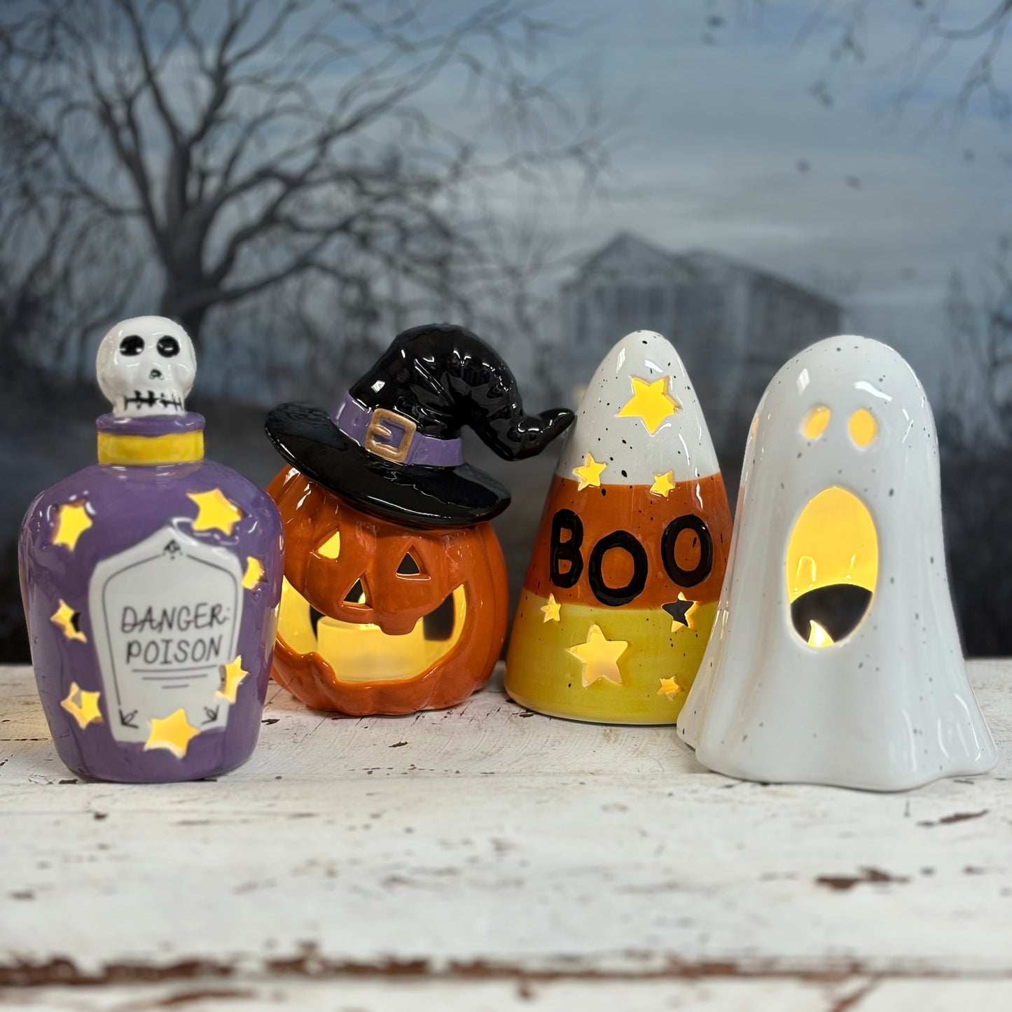 Halloween Votive Holders - Mud Pie