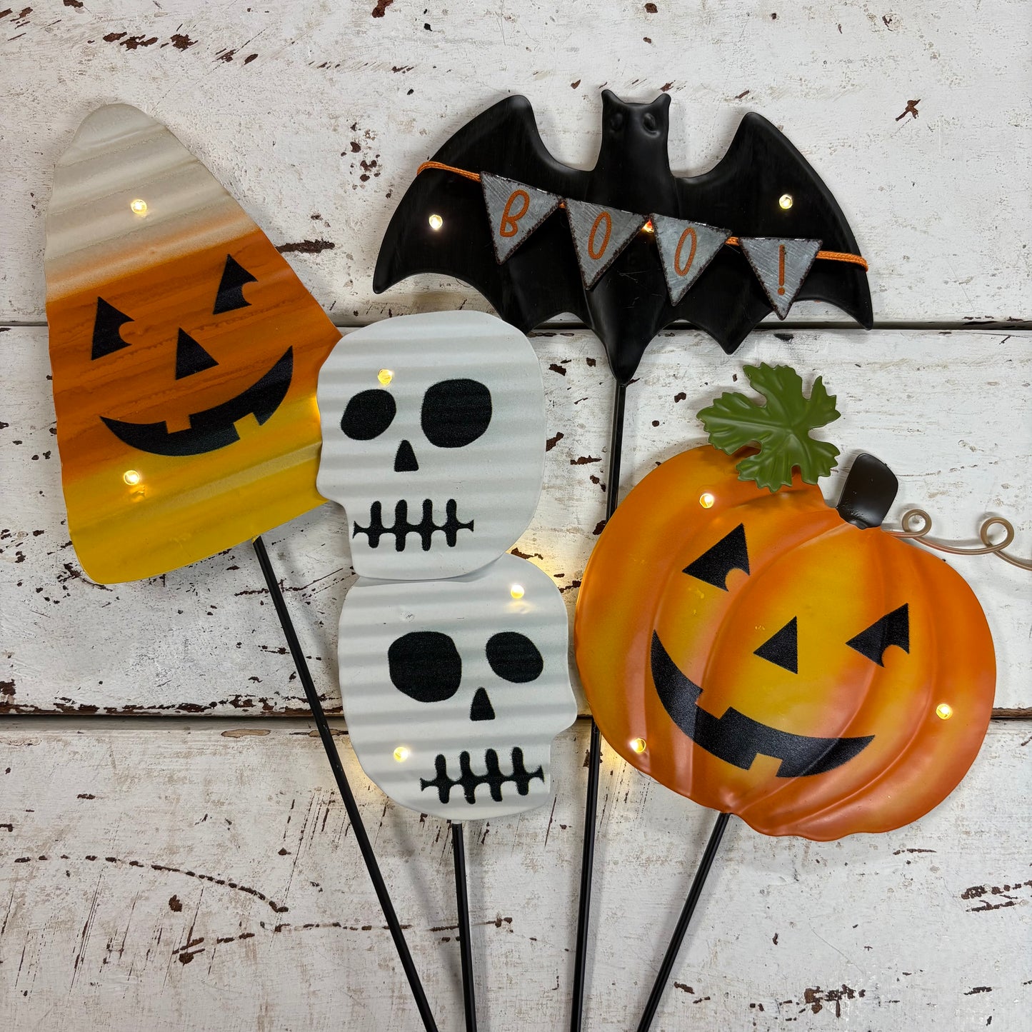 LED Halloween Plant Stakes - Mud Pie